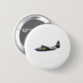 Grumman HU-16B Albatross Navy Ronde Button 5,7 Cm (Voorkant /achterkant)