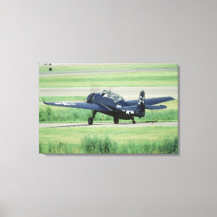 Grumman TBF/TBM Avenger Navy Carrier torpedo Canvas Afdruk