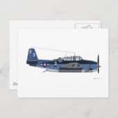 Grumman TBM Avenger Briefkaart (Voorkant / Achterkant)
