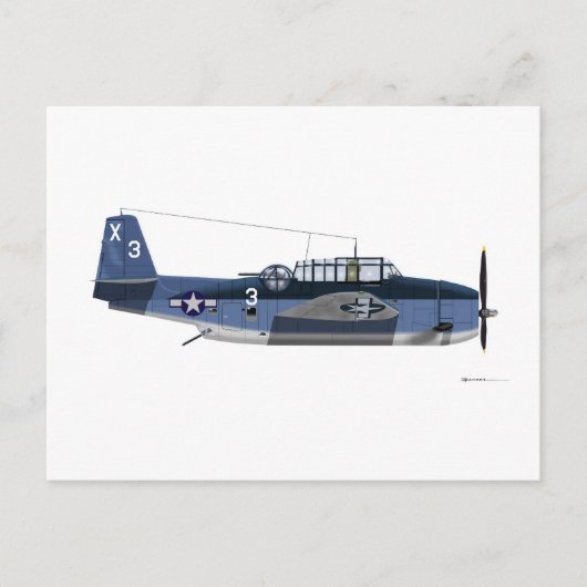 Grumman TBM Avenger Briefkaart (Voorkant)