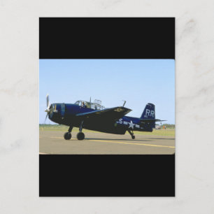 Grumman TBM Avenger, Linker Voorkant_WWII Planten Briefkaart