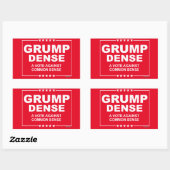 GRUMP DENSE 2016 - Een stem tegen gezond verstand Rechthoekige Sticker (Vel)