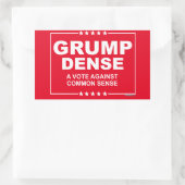 GRUMP DENSE 2016 - Een stem tegen gezond verstand Rechthoekige Sticker (Tas)