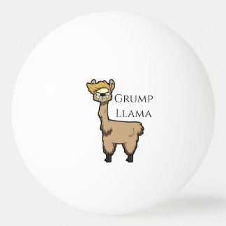 Grump Llama Ping-Pong Ball