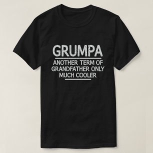 Grumpa Definitie Grappig Betekenis Cool Opa Gift T-shirt