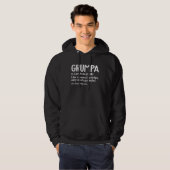 Grumpa Definition Like A Normal Grandpa Grumpy Old Hoodie (Voorkant volledig)