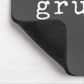 Grumpa | Funny Grumpy Grandpa in zwart-wit Muismat (Hoek)