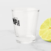 Grumpa Funny Novelty Grumpy Grandpa Graphic Black Shot Glas (Rechts)