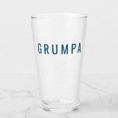 Grumpa Funny Novelty voor Grumpy Grandpa Graphic Glas (Voorkant)