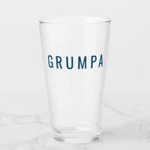 Grumpa Funny Novelty voor Grumpy Grandpa Graphic Glas