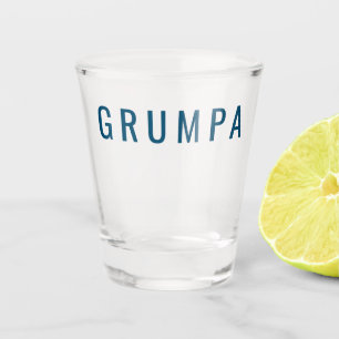 Grumpa Funny Novelty voor Grumpy Grandpa Graphic Shot Glas