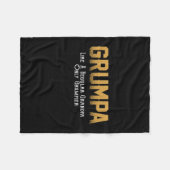 Grumpa Lover| Grumpa als een gewone opa Fleece Deken (Voorkant (Horizontaal))
