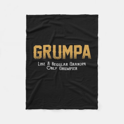 Grumpa Lover| Grumpa als een gewone opa Fleece Deken (Voorkant)