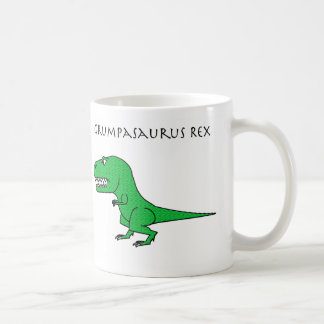 Grumpasaurus Rex Green Textured Mok
