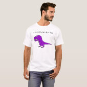 Grumpasaurus Rex Paars T-shirt (Voorkant volledig)