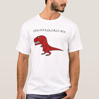 Grumpasaurus Rex Red getextureerd T-shirt
