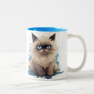 Grumpcat-Mok Tweekleurige Koffiemok