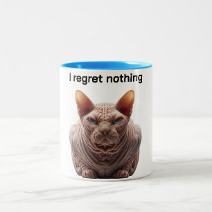 Grumperige Sphynx Kat Koffiemok Tweekleurige Koffiemok