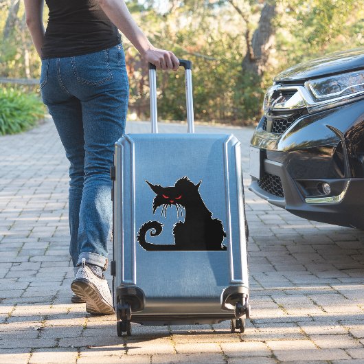 Grumpige kat sticker (Koffer Insitu)