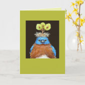 Grumpus la carte des oiseaux bleus (Fleur jaune)