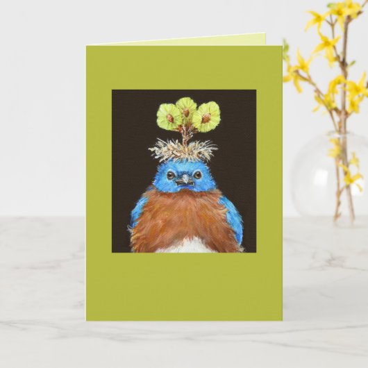 Grumpus la carte des oiseaux bleus (Fleur jaune)