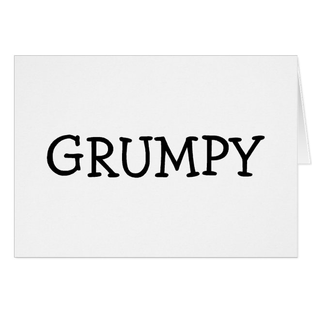 Grumpy (Voorkant Horizontaal)