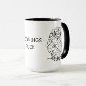 Grumpy African Barred Owlet Design Mok (Voorkant rechts)