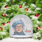 Grumpy Aging Female Friend Snow Globe (Noël)