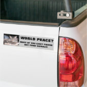 Grumpy Angel wil dat je je oogklep gebruikt Bumpersticker (Op Truck)