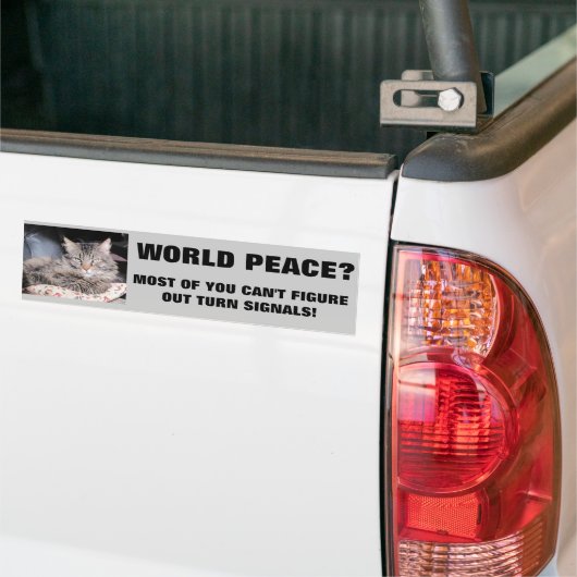 Grumpy Angel wil dat je je oogklep gebruikt Bumpersticker (Op Truck)