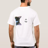 Grumpy Angel wil niet praten. T-shirt (Achterkant)