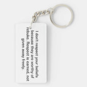 Grumpy Anti-theïst sleutelhanger (achterkant)