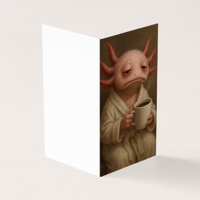 Grumpy Axolotl Kaart (Buitenkant)