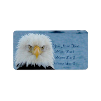 Grumpy Bald Eagle Etiket