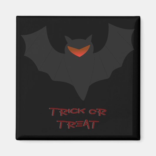 Grumpy Bat Halloween Magnet Magneet (Voorkant)
