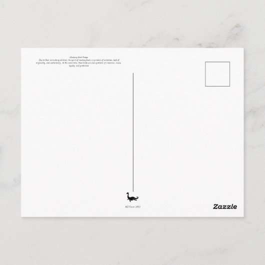 Grumpy Bird Briefkaart (Achterkant)