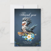 Grumpy Bird op maandag. Bedankkaart (Voorkant)