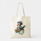Grumpy Bird op maandag. Tote Bag (Achterkant)