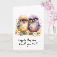 Grumpy Birds Funny Anniversaire Carte Sarcasme