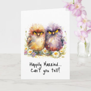 Grumpy Birds Funny Jubileum Kaart Sarcasme