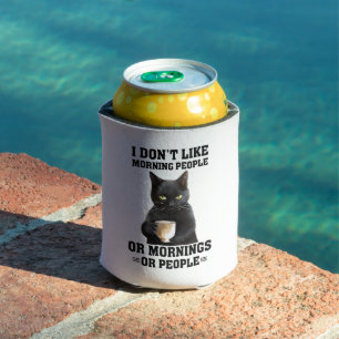 Grumpy Black Cat Blikjeskoeler