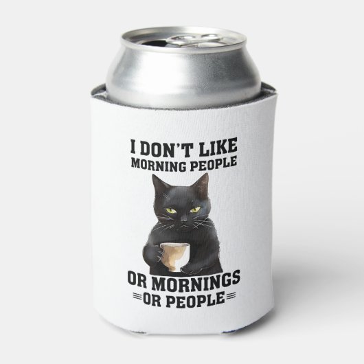 Grumpy Black Cat Blikjeskoeler (Blikje Voorkant)