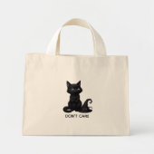 Grumpy Black Cat Custom Text Halloween Tote Bag (Devant)