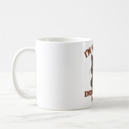 Grumpy Black Cat Mug – Energy-Saving Mode Quote Koffiemok
