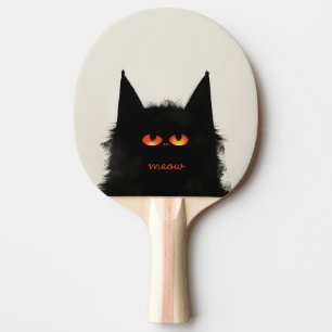 Grumpy Black Cat Tafeltennisbatje