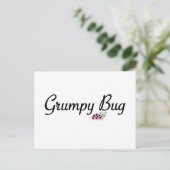 Grumpy bug briefkaart (Staand voorkant)