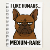 Grumpy Bulldog. asociale dieren Planner (Voorkant)