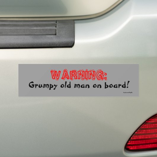 Grumpy Bumpersticker (Op auto)