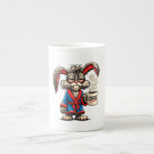 Grumpy Bunny Coffee Funny T-Shirt Porselein Kop