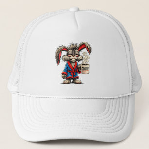 Grumpy Bunny Coffee Funny T-Shirt Trucker Pet